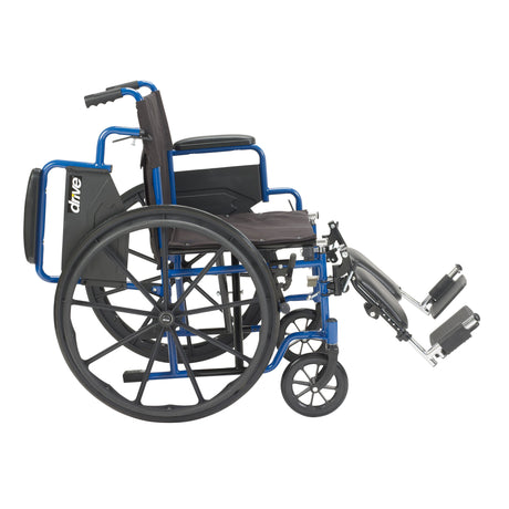 Blue Streak Wheelchair with Flip Back Desk Arms - BeHope