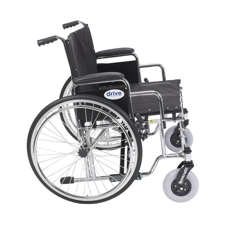 Sentra EC Heavy Duty Extra Wide Wheelchair, Detachable Desk Arms, 26" Seat - BeHope