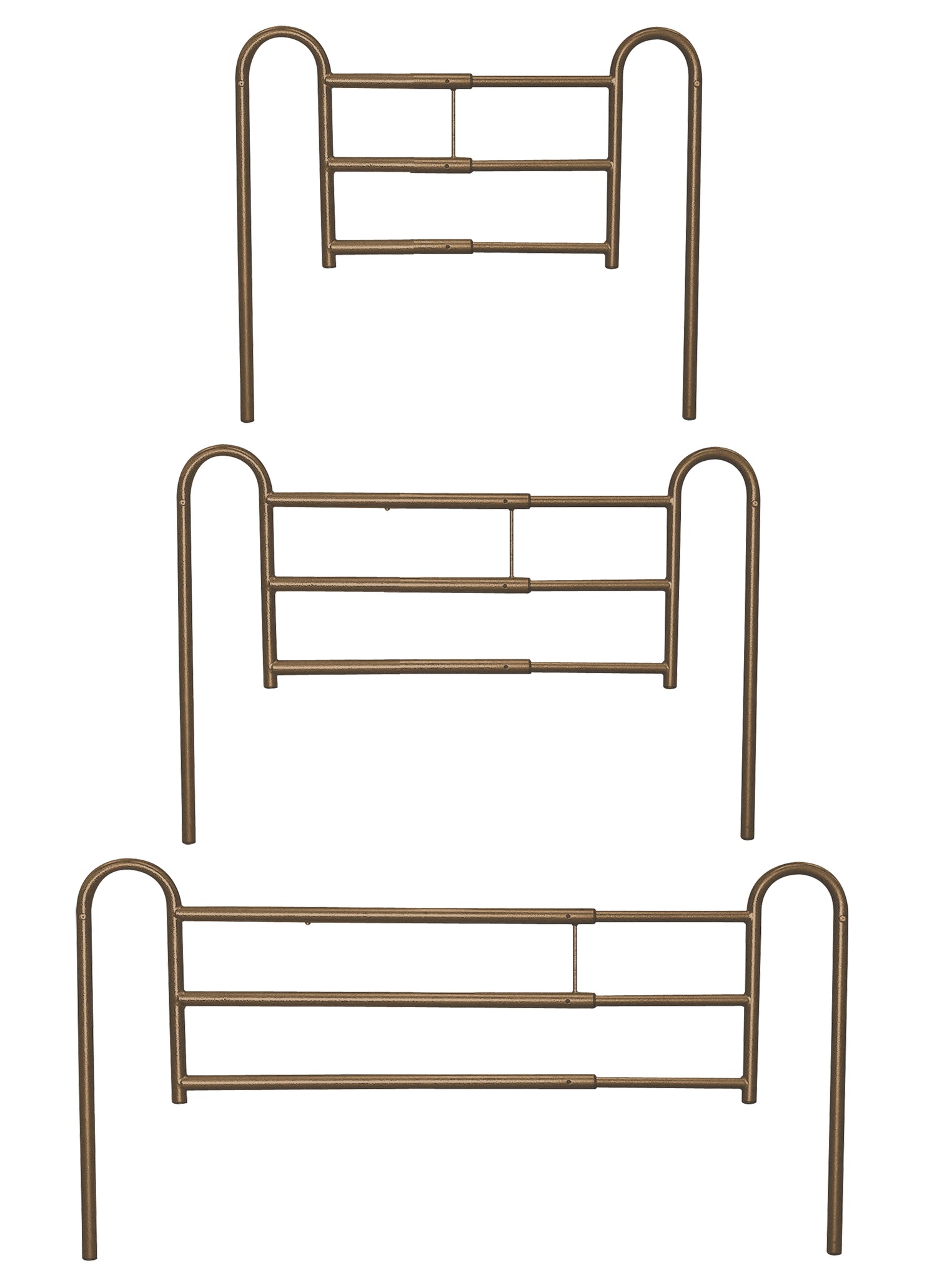 Home Bed Style Adjustable Length Bed Rails, 1 Pair - BeHope