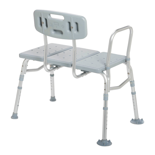 Plastic Tub Transfer Bench With Adjustable Backrest - BeHope