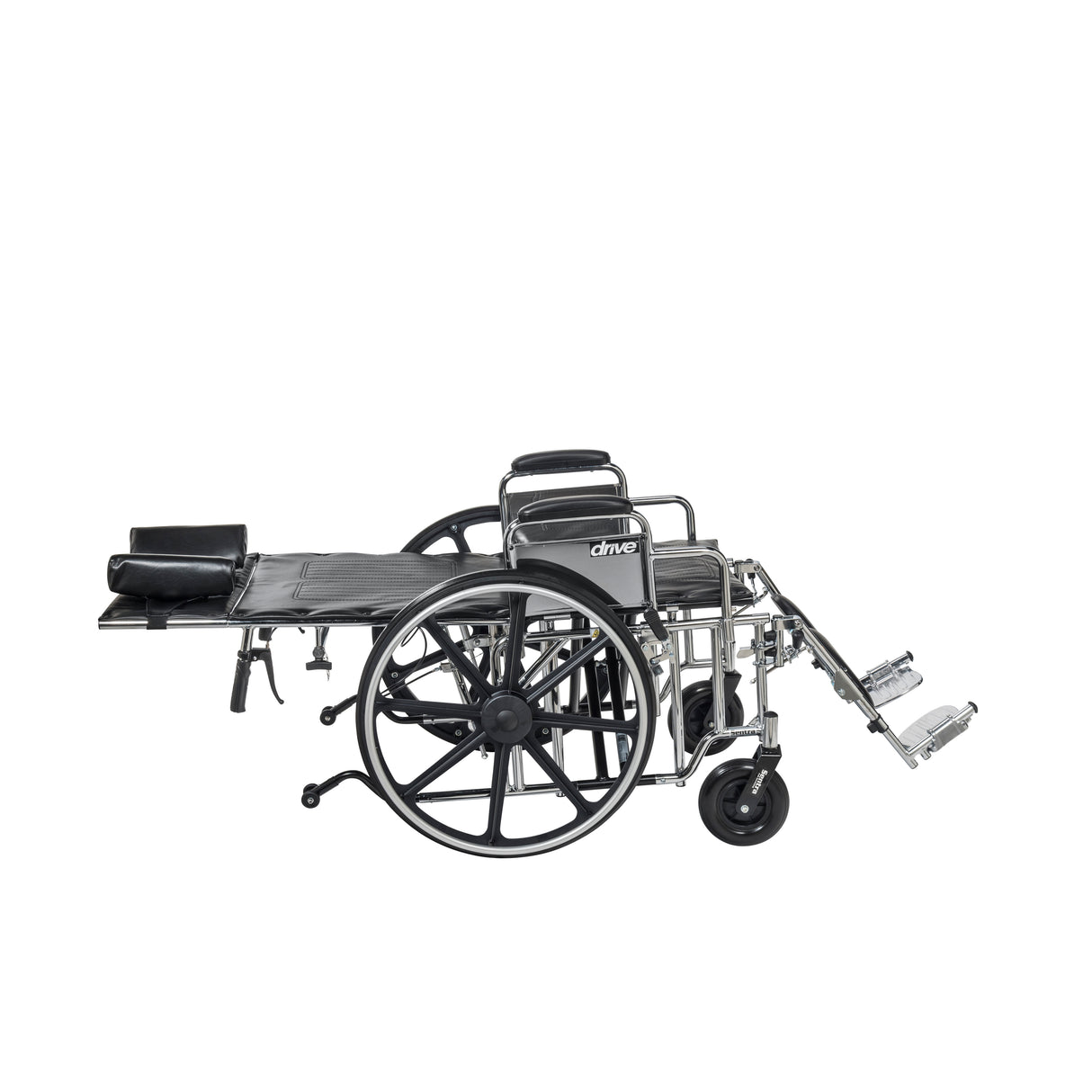 Sentra Reclining Wheelchair, Detachable Desk Arms, 22" Seat - BeHope