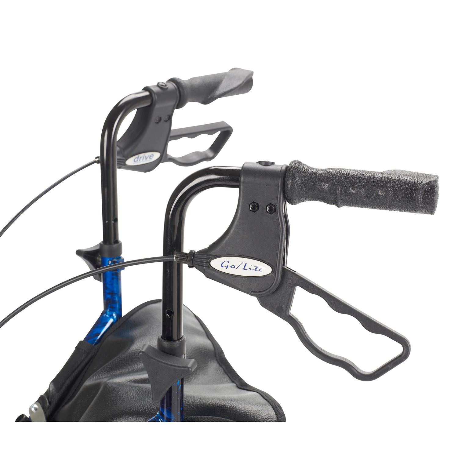 3 Wheel Rollator Rolling Walker with Basket Tray and Pouch - BeHope