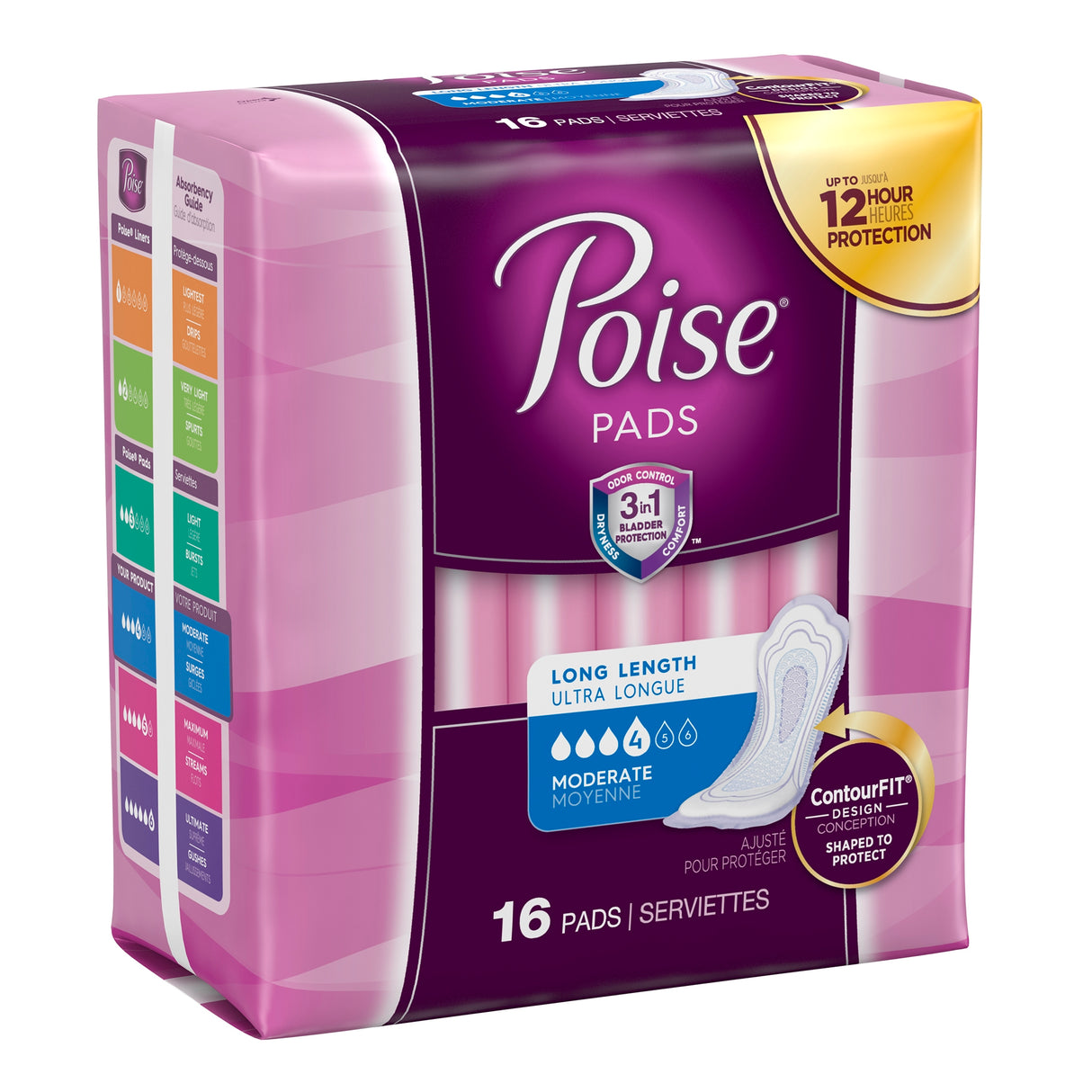 Poise Original Moderate Regular Non-winged Pads Regular - Package Of 20 - Behope