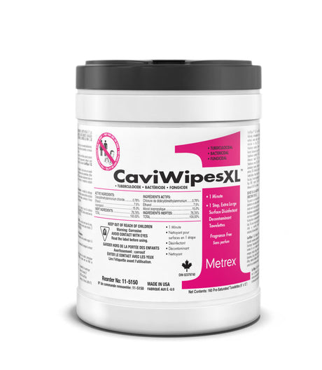Caviwipe-1 Surface Disinfectant Wipe 6"x6.75" - BeHope