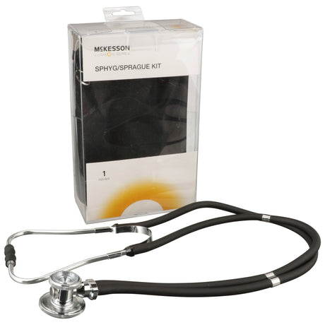 Reusable Aneroid / Stethoscope Set McKesson Brand 23 to 33 cm Adult Cuff Dual Head Sprague Stethoscope Pocket Aneroid - BeHope