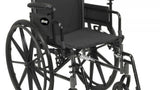 Cruiser Iii Light Weight Wheelchair With Flip Back Removable Arms, Desk Arms, Swing Away Footrests, 16" Seat - BeHope