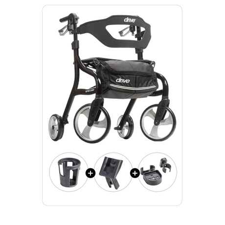 Nitro® Sprint Rollator with Accessories - BeHope