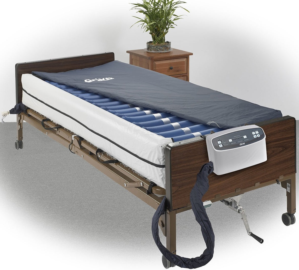 Med-aire Plus 8" Alternating Pressure And Low Air Loss Mattress System With 10" Defined Perimeter - BeHope