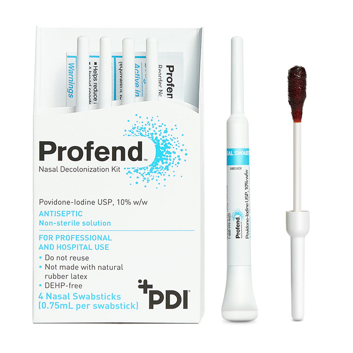 Impregnated Nasal Swabstick Kit Profend® Povidone-iodine Nonsterile 4 ...