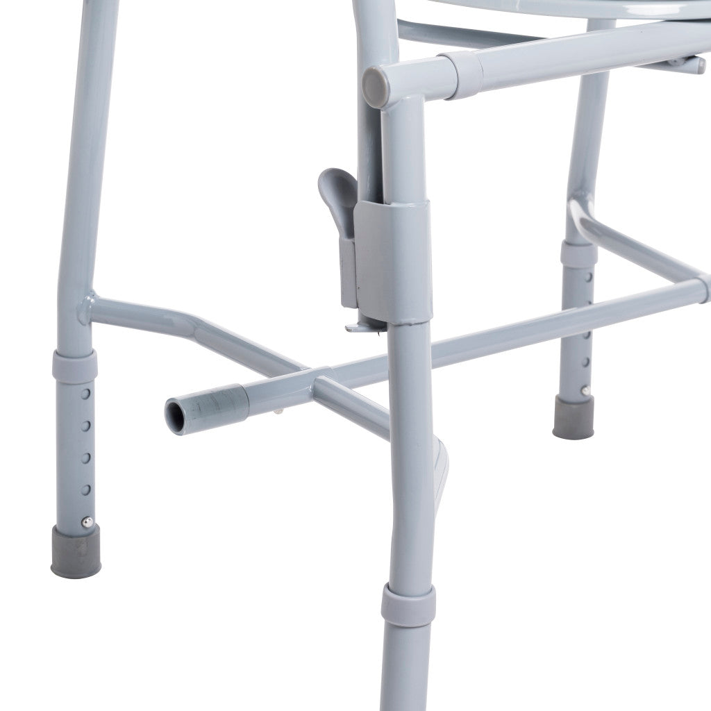 Deluxe Steel Drop Arm Commode - BeHope