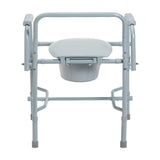 Deluxe Steel Drop Arm Commode - BeHope