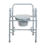 Deluxe Steel Drop Arm Commode - BeHope