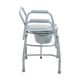 Deluxe Steel Drop Arm Commode - BeHope