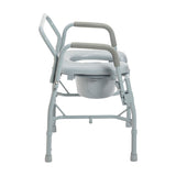 Drop Arm Steel Commode - BeHope