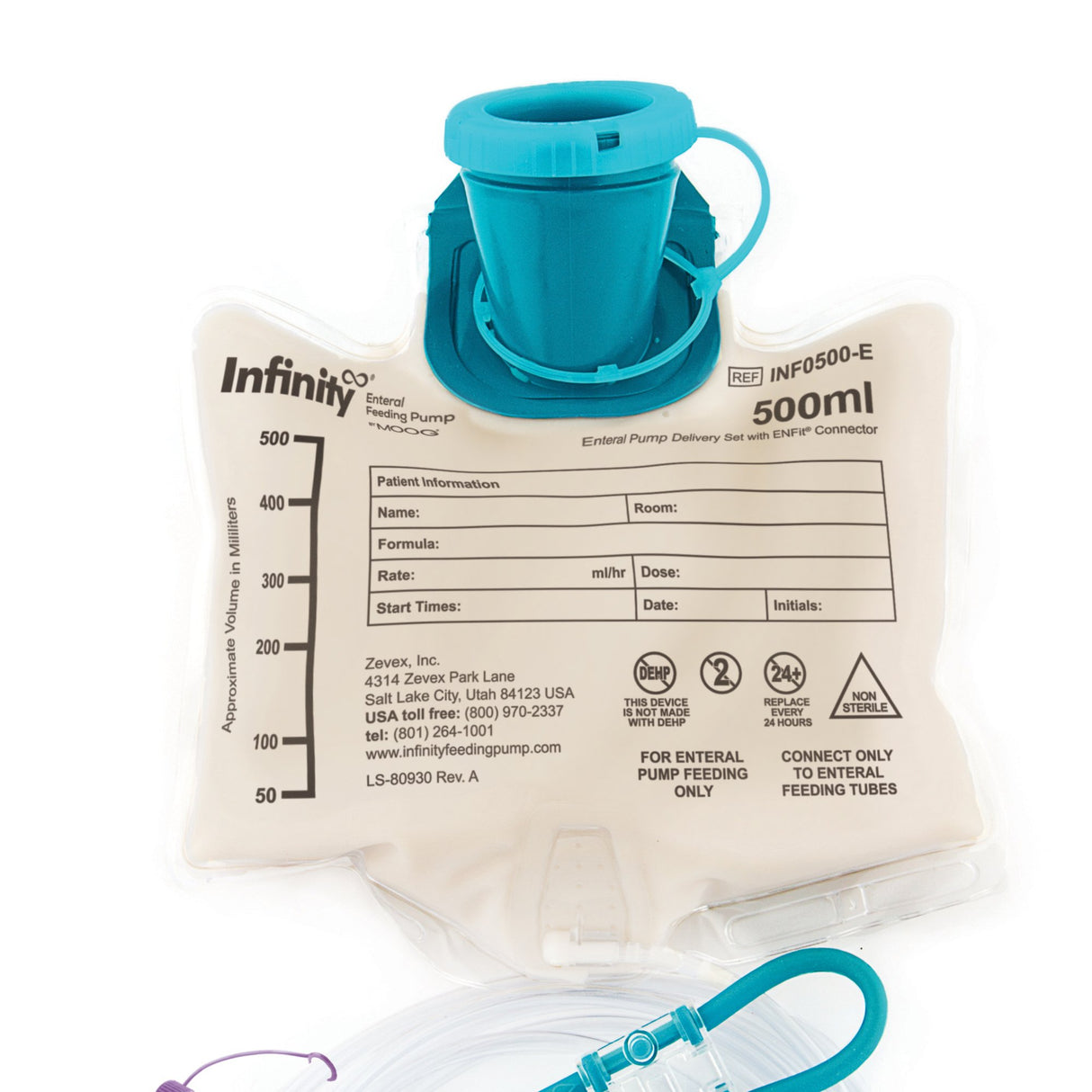 Infinity Enteral Pump Delivery Set with ENFit® Connector