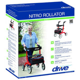 Nitro Euro Style Rollator Rolling Walker, Tall - BeHope
