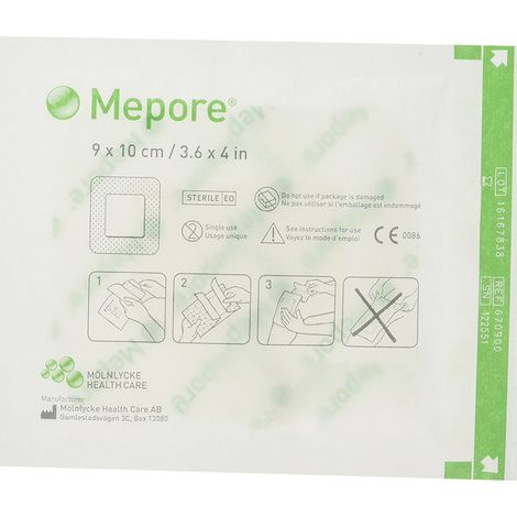 Mepore Self-adhesive Absorbent Post-operative Dressing Sterile 10 X 11 Cm - Box Of 40 - Behope