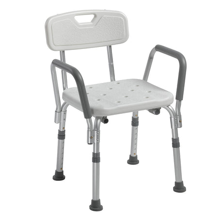 Shower Chair with Back and Removable Padded Arms - BeHope