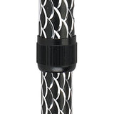 Offset Handle Cane Black Wave - BeHope