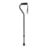 Offset Handle Cane Black Wave - BeHope