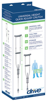 Universal Aluminum Crutch with Accessories - BeHope