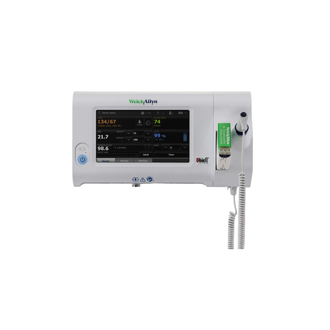 Welch Allyn Connex Spot Digital Bp Monitor Hardwire Connection To Emr With Masimo Oximeter And Suretemp Thermometer Each - BeHope