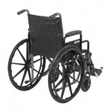 Silver Sport 2 Wheelchair, Detachable Desk Arms, Elevating Leg Rests, 18" Seat - BeHope