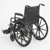 Silver Sport 2 Wheelchair, Detachable Desk Arms, Elevating Leg Rests, 20" Seat - BeHope