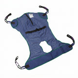 Full Body Patient Lift Sling, Mesh With Commode Cutout, Large - BeHope