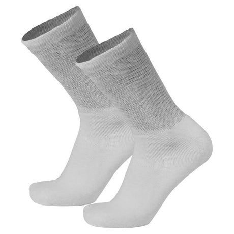Truform Premier Loose Fit Crew Socks White Small - Each - Behope