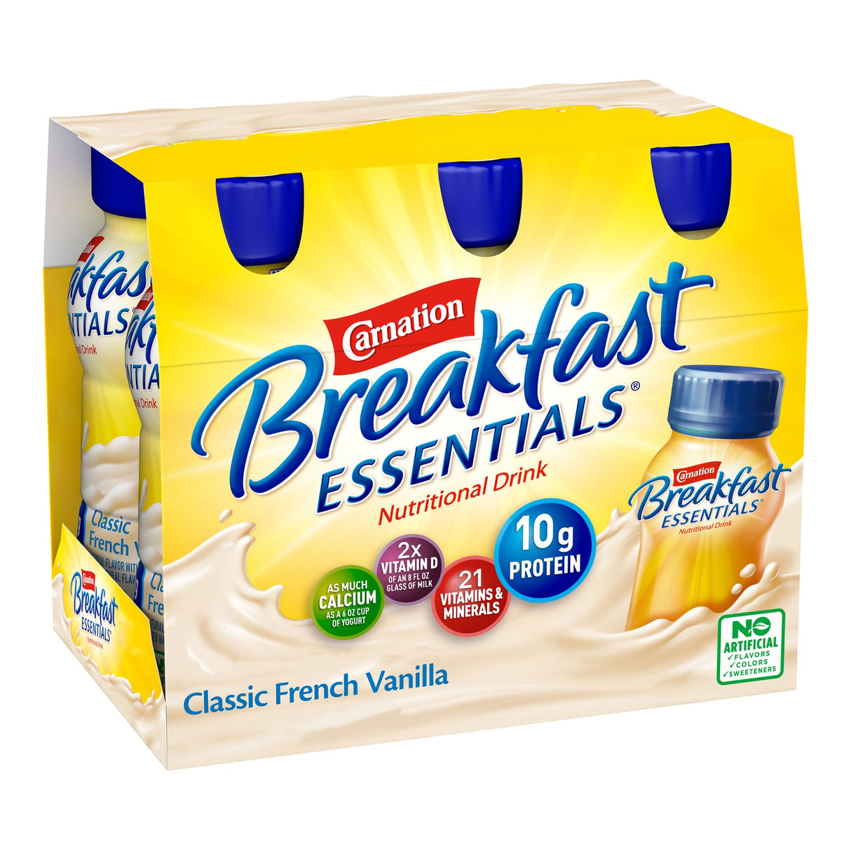 Oral Supplement Carnation Breakfast Essentials® Vanilla Flavor Liquid 8 oz. Bottle