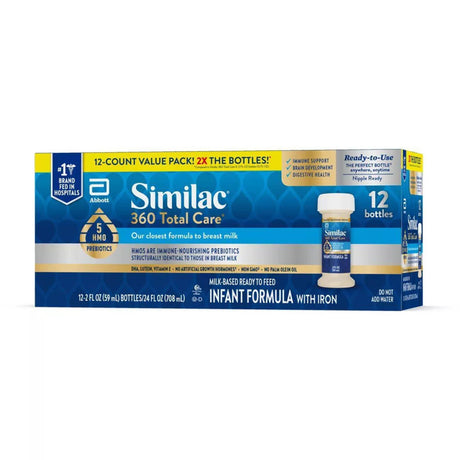 Infant Formula Similac® 360 Total Care® Unflavored 2 oz. Bottle Liquid Iron