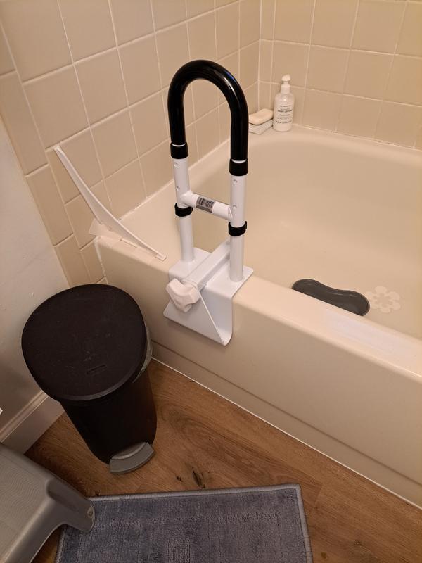 Adjustable Height Bathtub Grab Bar Safety Rail - BeHope