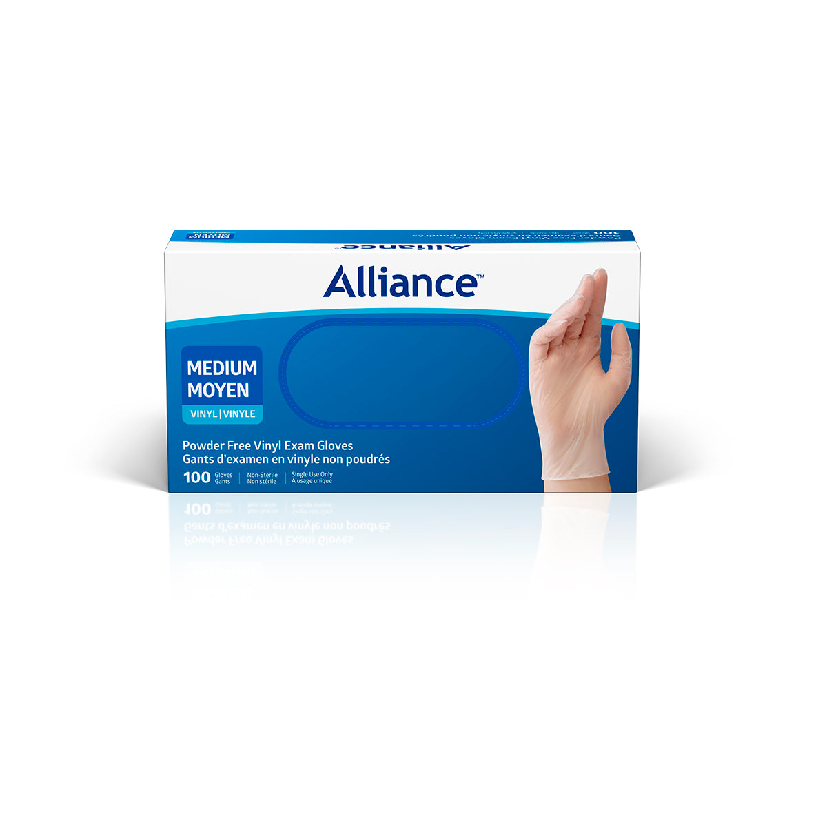 AllianceTM Powder-Free Vinyl Exam Glove, Clear