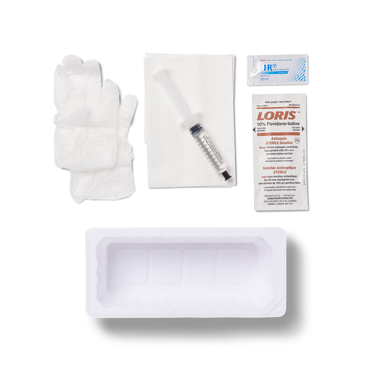 Catheter Tray With 10cc Pre-filled Syringe Latex-free Sterile