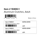 Aluminum Crutches with Accessories - BeHope