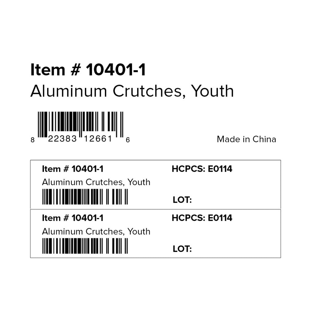 Aluminum Crutches with Accessories - BeHope