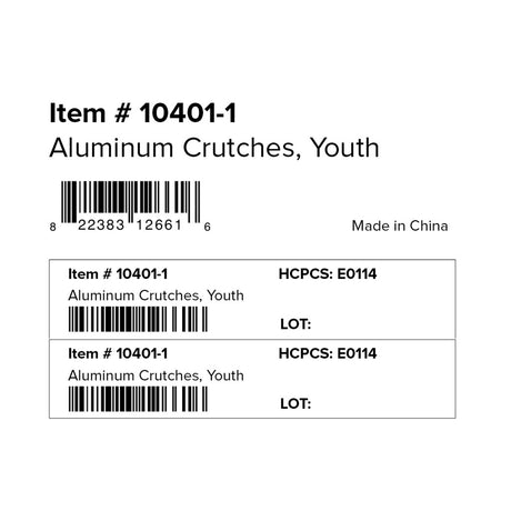 Aluminum Crutches with Accessories - BeHope