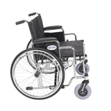 Sentra Ec Heavy Duty Extra Wide Wheelchair, Detachable Desk Arms, Elevating Leg Rests, 26" Seat - BeHope