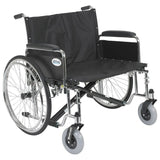 Sentra Ec Heavy Duty Extra Wide Wheelchair, Detachable Full Arms, Swing Away Footrests, 26" Seat - BeHope