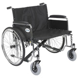 Sentra Ec Heavy Duty Extra Wide Wheelchair, Detachable Full Arms, Elevating Leg Rests, 26" Seat - BeHope