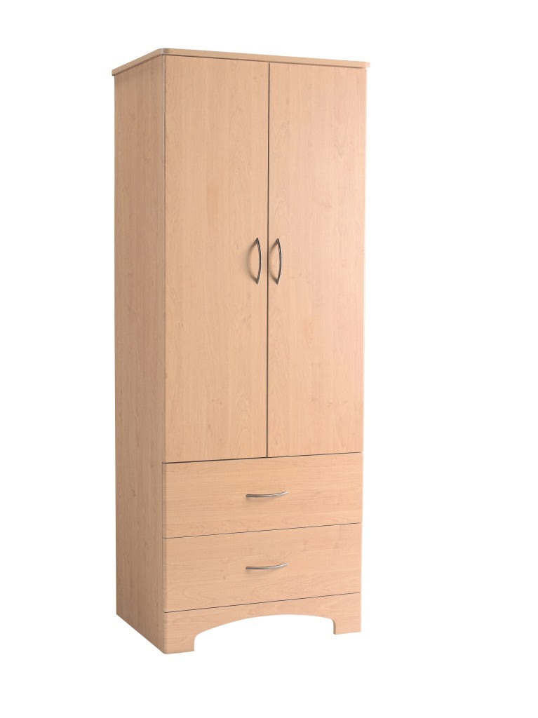 Oslo 2 Door, 2 Drawer Wardrobe - BeHope