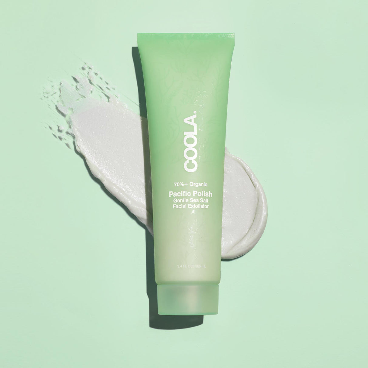 Facial Cleanser Coola® Pacific Polish Gentle Sea Salt Exfoliator Cream 3.4 oz. Tube Scented