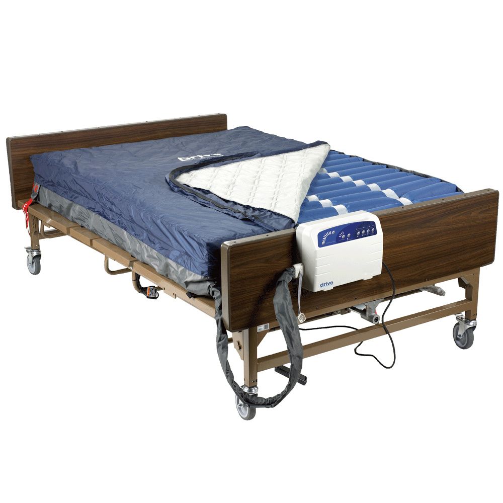 Med-aire Plus 8" Alternating Pressure And Low Air Loss Mattress System With 10" Defined Perimeter - BeHope