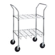 Chrome Oxygen Cylinder Cart - BeHope