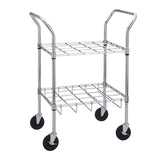Chrome Oxygen Cylinder Cart - BeHope