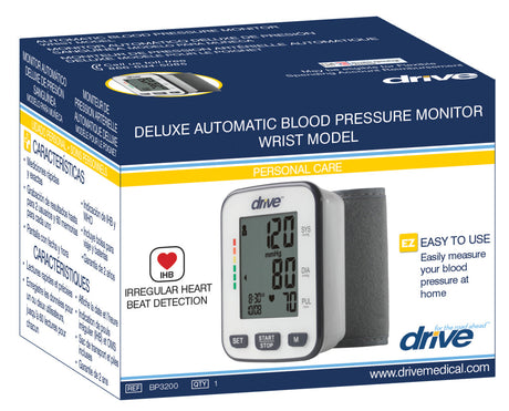 Deluxe Automatic Blood Pressure Monitor, Wrist - BeHope