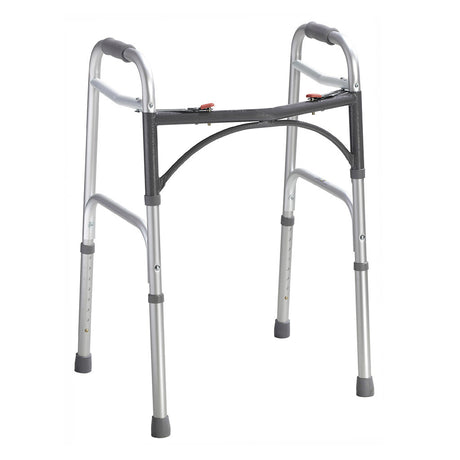 Deluxe Folding Walker, Two Button - BeHope