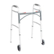Deluxe Folding Walker, Two Button with 5" Wheels - BeHope