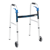 Deluxe, Trigger Release Folding Walker with 5" Wheels - BeHope